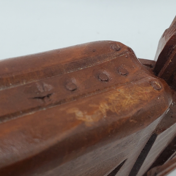 Vintage HODA Hand Carved Wood Priest Preacher Minister Clergy Statue Carving - Picture 7 of 16